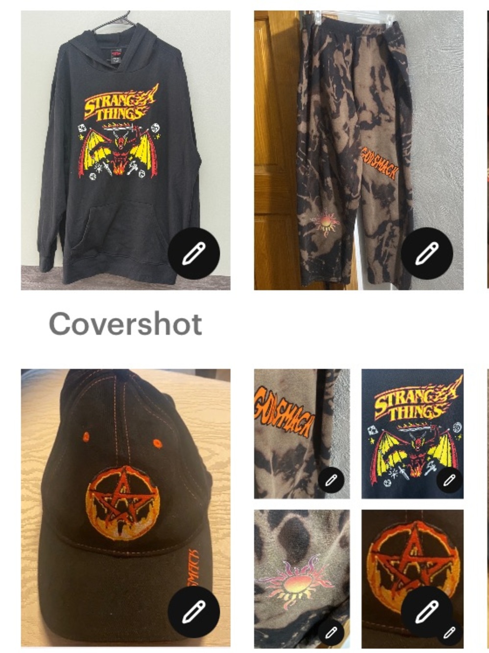 Stranger things Demon 3XL+GodSmack cap+sweatpant☀️